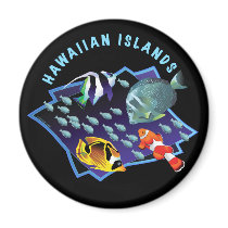 Hawaii Is. Reefers Fridge Magnets