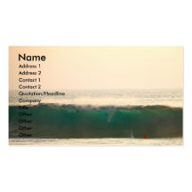 Hawaii Ocean Waves Business Card Template