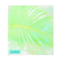 Hawaii palm frond notepad