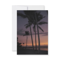 Hawaii Palm Tree Party small-size invitation