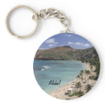 Hawaii paradisiac beach Keychain