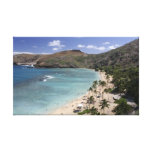 Hawaii paradisiac beach Wrapped Canvas Canvas Print
