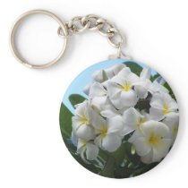 Hawaii Plumeria Flower Keychain