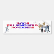 Hawaii - Return Congress To The People!! Bumper Sticker
