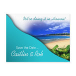Hawaii Save The Date (aqua ocean)