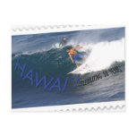 Hawaii statehood 50th anniversary postcard- surfer