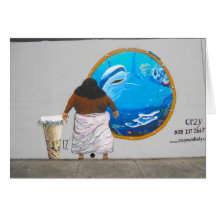Hawaii Street Art Mural Greeting Cards