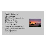 Hawaii Tropical Sunset on the Beach Business Card Template