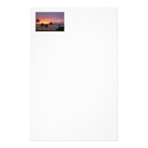 Hawaii Tropical Sunset on the Beach Personalized Stationery