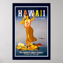 Hawaii Vintage Travel Posters