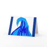 Hawaii wave greeting card