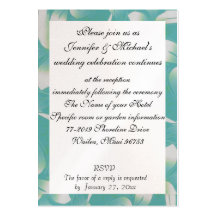 Hawaii Wedding Reception Enclosure Floral Business Card Templates