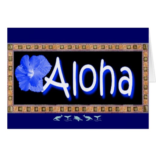 Hawaiian Aloha Card