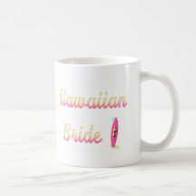 Hawaiian Bride (Surfboard) Mug