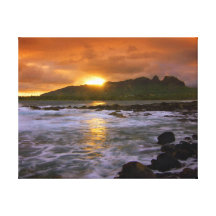 Hawaiian Coast Sunset Canvas Print