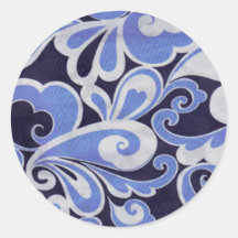 Hawaiian Design Round Sticker
