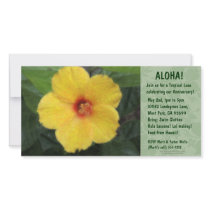 Hawaiian Floral Luau Invitations