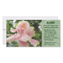 Hawaiian Floral Luau Invitations
