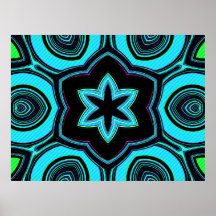 Hawaiian Flower Design Poster