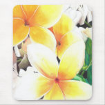 Hawaiian flower mouse pads