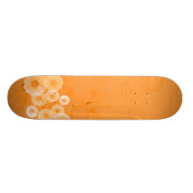 'HAWAIIAN FLOWER' (PALE ORANGE) skateboard