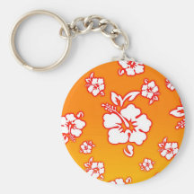 Hawaiian Flowers Key Chain