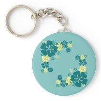 Hawaiian Flowers keychains