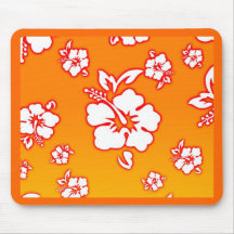 Hawaiian Flowers Mouse Pad