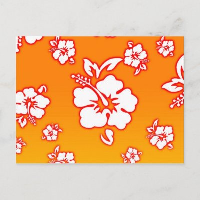 Hawaiian Flowers Postcards by