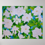Hawaiian Gardenias Poster