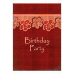 Hawaiian Hibiscus Birthday Party Custom Invites
