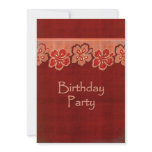 Hawaiian Hibiscus Birthday Party Custom Invites