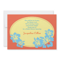Hawaiian Hibiscus Bridal Shower Invitation
