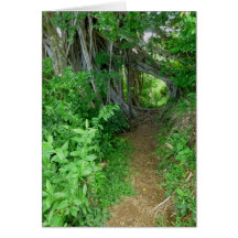 Hawaiian Hiking Trail Greeting Card
