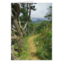 Hawaiian Hiking Trail Greeting Card