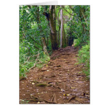 Hawaiian Hiking Trail Greeting Card