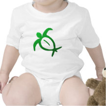 Hawaiian Honu Petroglyph - Infant Bodysuits