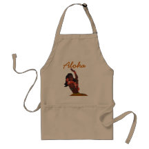 Hawaiian Hula Girl Dancer Aprons