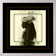 Hawaiian Hula Girl Poster