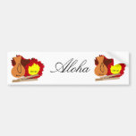 Hawaiian Instruments Aloha bumper sticker