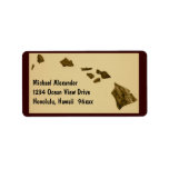 Hawaiian Islands Map Personalized Address Label