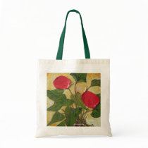 Hawaiian Lava Plant (Anthurium) Canvas Bags