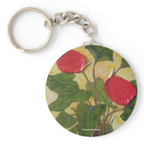 Hawaiian Lava Plant (Anthurium) Key Chains