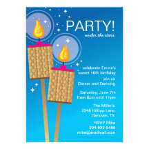 Hawaiian Luau Party Invitation
