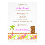 Hawaiian Luau Tropical 5x7 Bridal Shower Invite