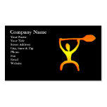 Hawaiian Paddle Man Petroglyph Business Card