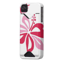 Hawaiian Pink Flower Iphone 4S Case Iphone 4 Id Case
