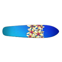 Hawaiian Plumeria Skateboard