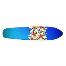 Hawaiian Plumeria Skateboard