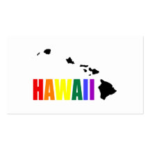 Hawaiian Rainbow 2 Business Card Template